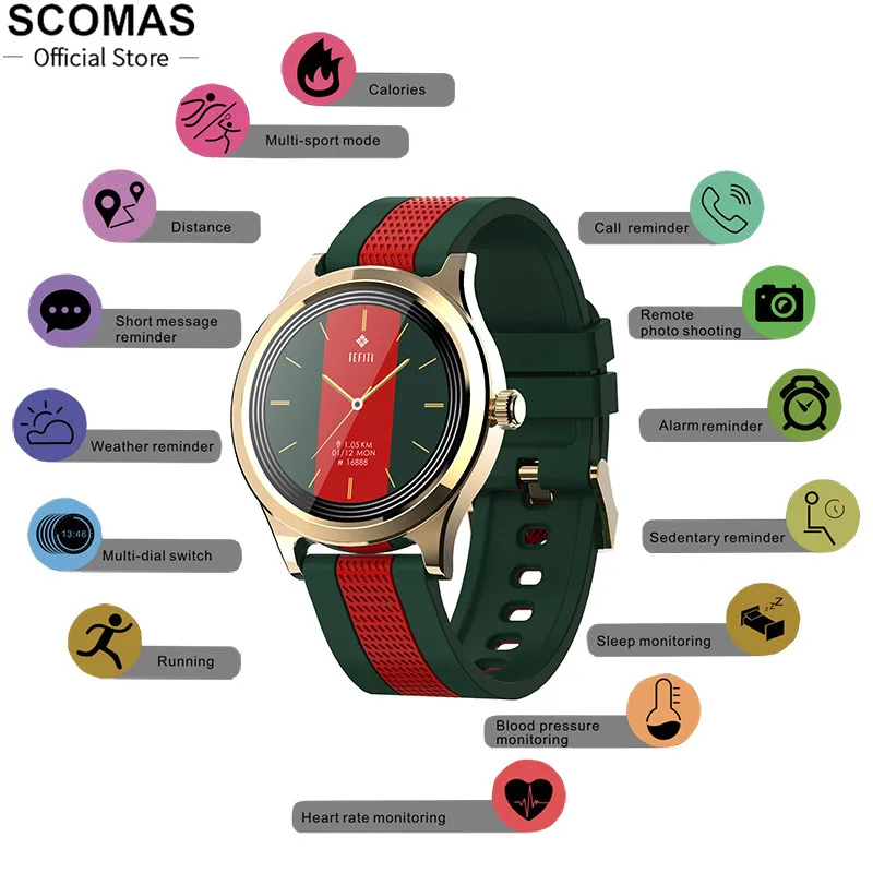 SCOMAS 2020 GPS Ip68 Водонепроницаемые Смарт часы для мужчин и женщин монитор сердечного