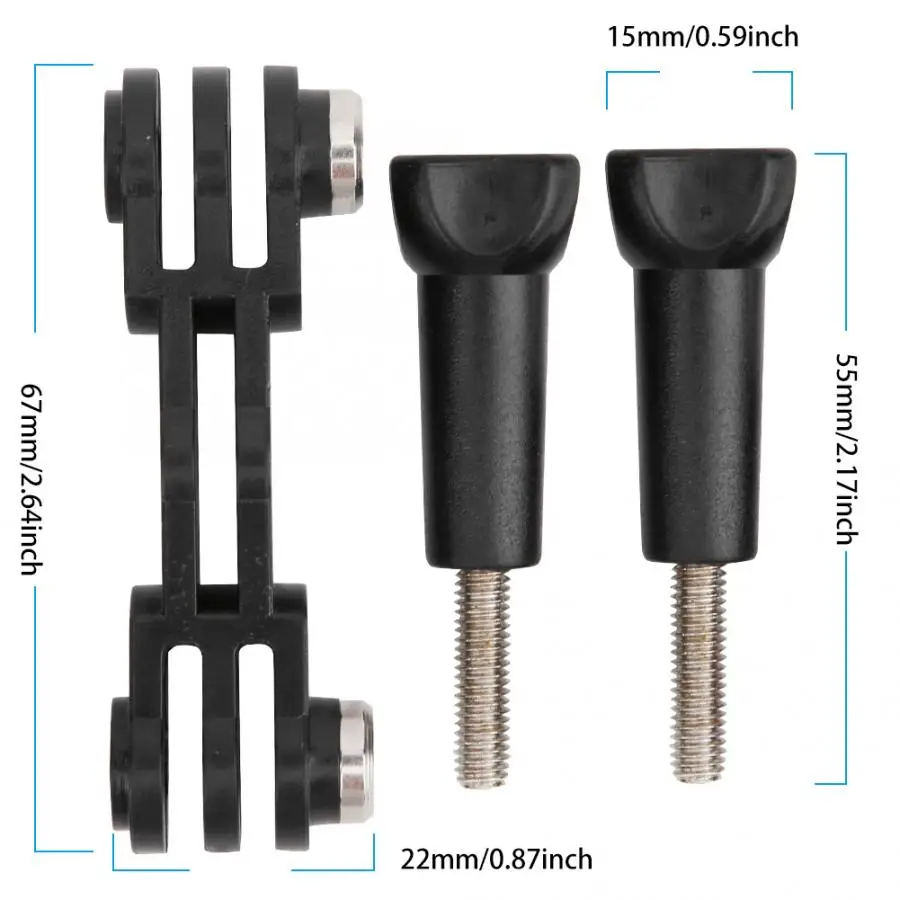 Высококачественный черный пластиковый держатель с двойной головкой адаптер