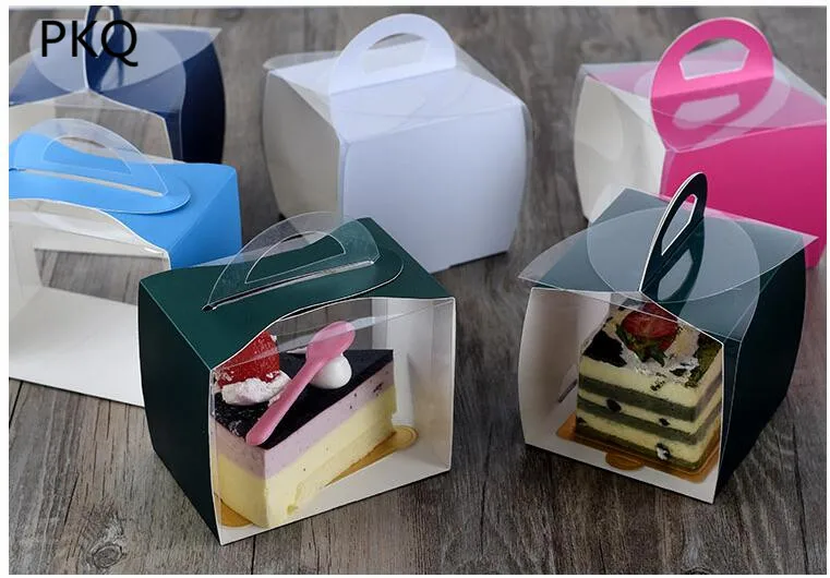 10 шт 300 г/см бумажная коробка для торта пищевых продуктов DIY мусс сырный торт