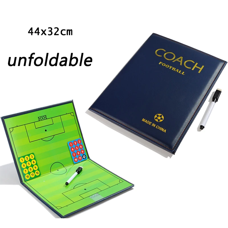 Складная магнитная тактическая доска 54 см тренировочная настольная футбольная