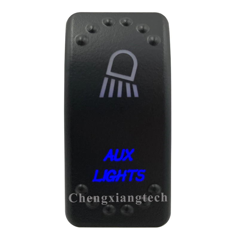 Синяя светодиодная лазерная гравировка AUX лампы клавишный переключатель 5