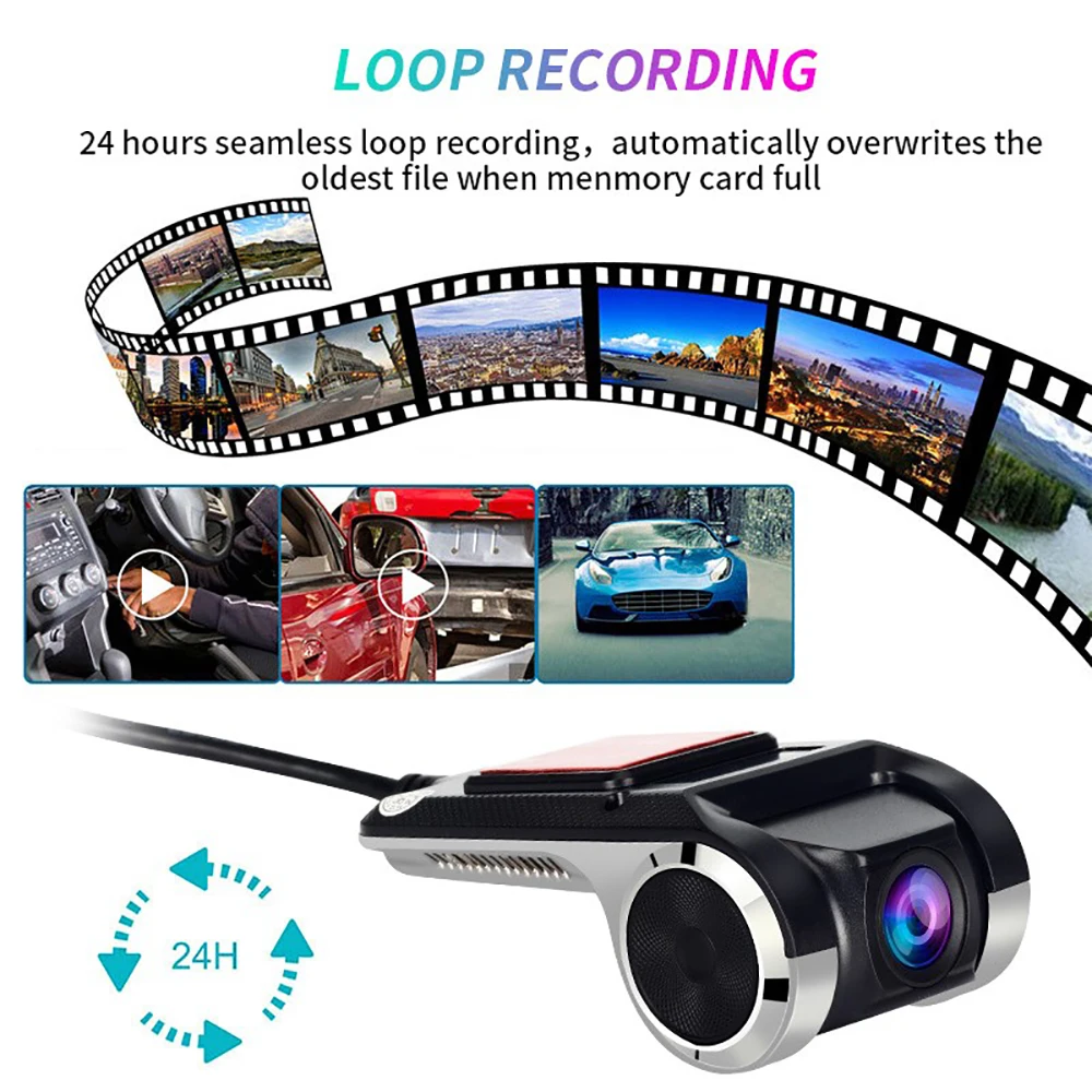 1080P Full HD Видеорегистраторы для автомобилей DashCam USB/Wi-Fi видео Регистраторы