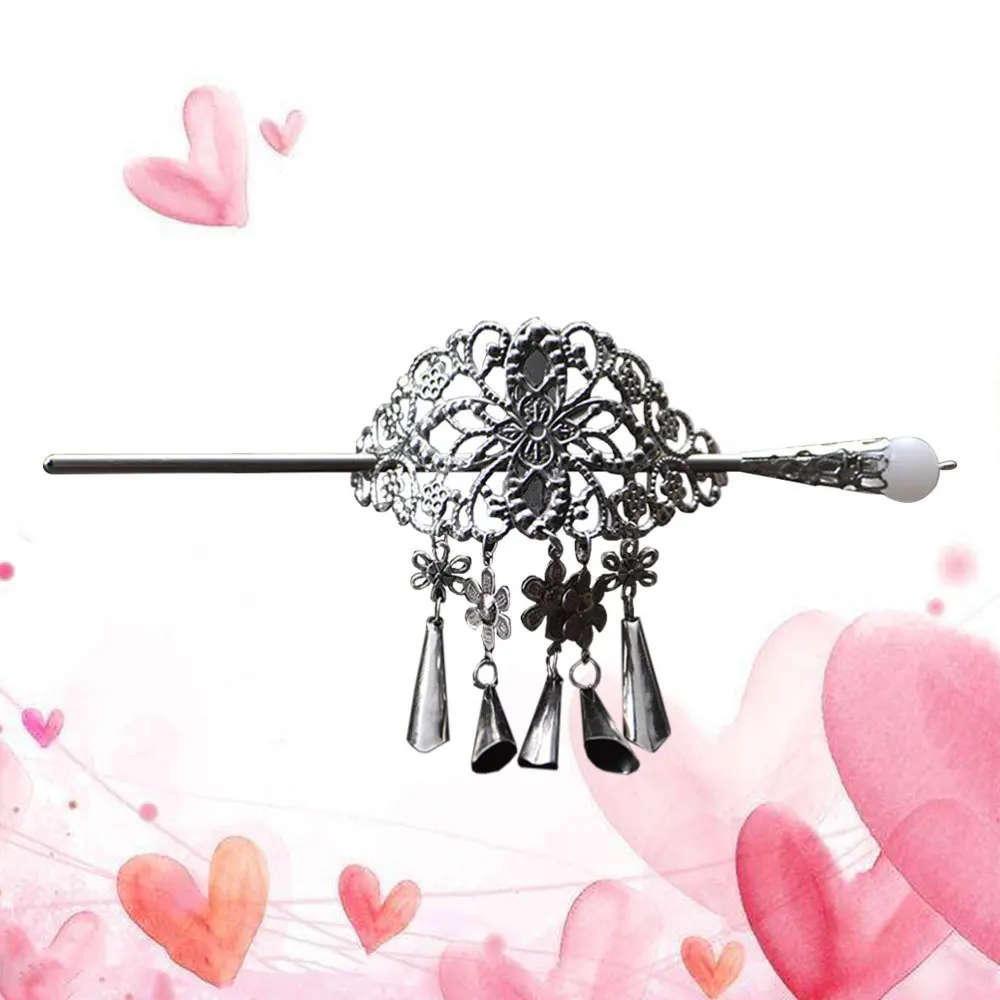 

2pcs Vintage Retro Hair Clips Hair Stick Hair Accessories for Girls with Tassel (1pc Hair clip, 1pc Hair clip with Hair Ch