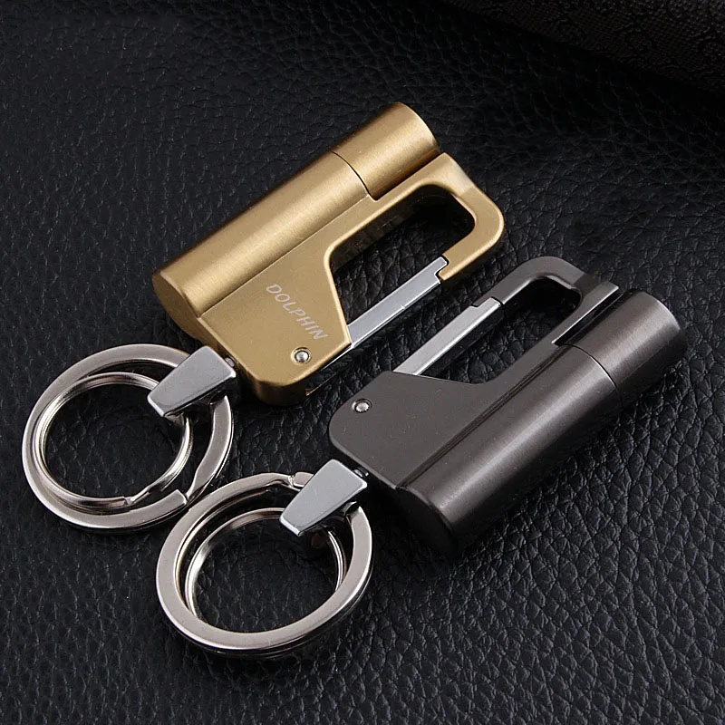 Металлическая керосиновая зажигалка брелок для ключей десять тысяч раз подходит