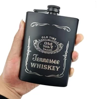 8oz portable stainless steel hip flask flagon whiskey wine pot leather cover bottle funnel travel tour drinkware wine cup