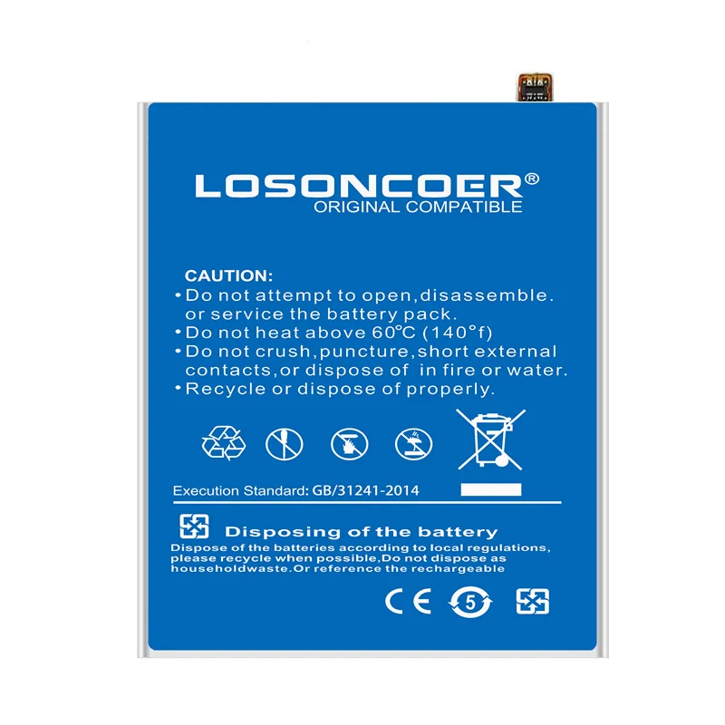 LOSONCOER 4150mAh HE 342 HE342 Аккумуляторы для телефонов Nokia X6 6,1 Plus TA-1099 X5 TA-1109 5,1 Plus сменная батарея