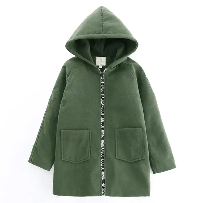 2019 новая детская одежда зимнее шерстяное пальто для мальчиков плотное в