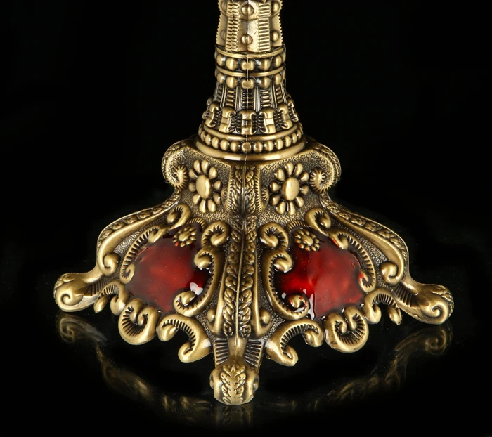 Роскошный Золотой подсвечник подставка ретро романтический ужин винтажный