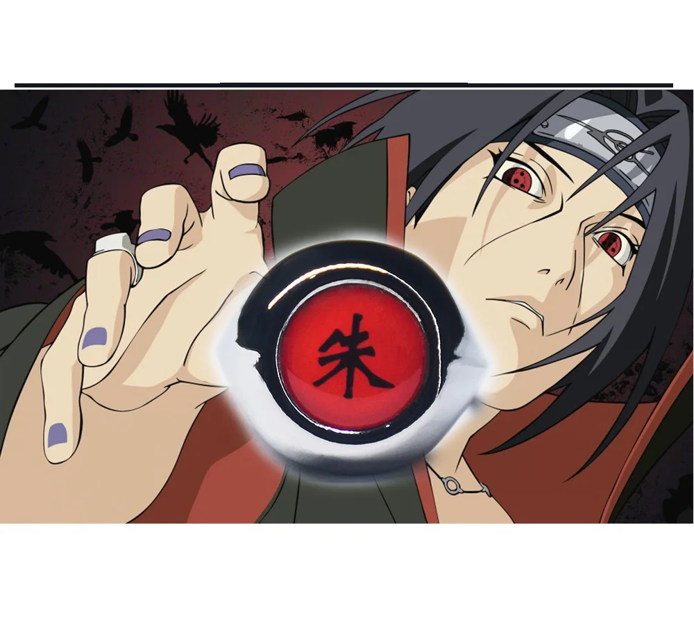 Мужское кольцо Akatsuki Itachi обезболивающее для взрослых ниндзя реквизит аксессуары