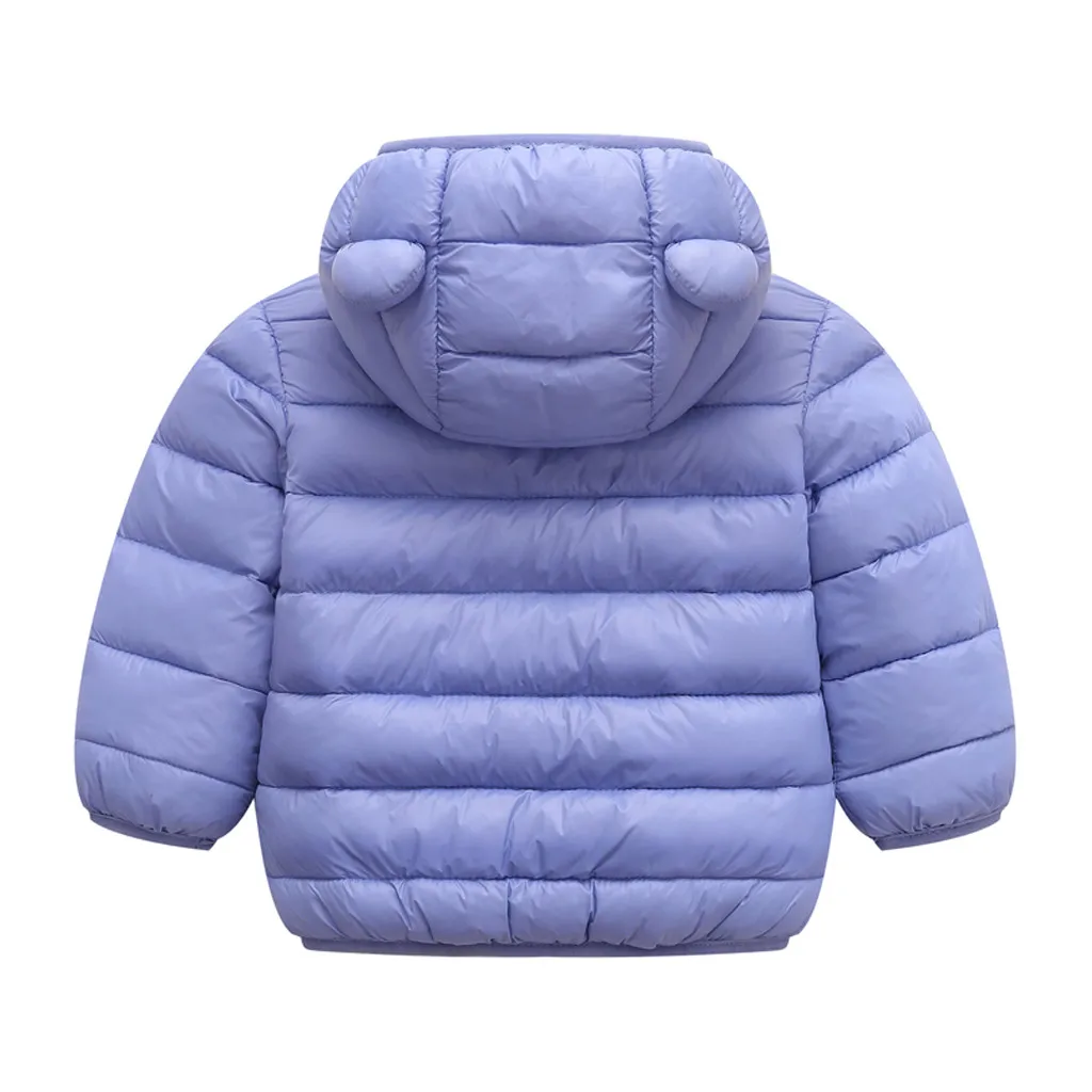 Детские куртки с капюшоном для мальчиков и девочек зимнее теплое плотное пальто