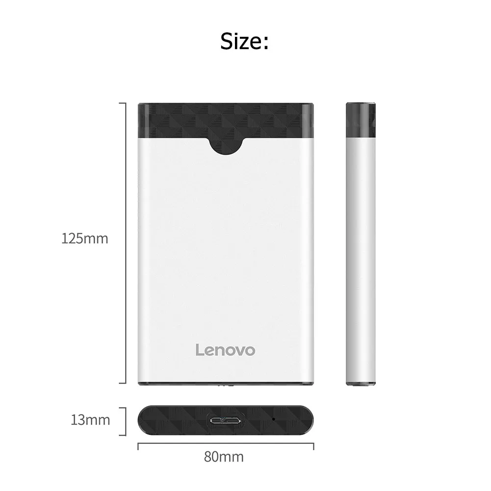 Корпус для жесткого диска Lenovo S-03/S-04 2 5 дюйма USB 3 0 на SATA внешний корпус 1 Тип C |