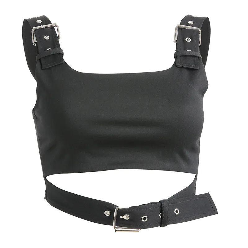 

The New Dress Hollow Out The Elastic Small Vest Female That Show Hilum