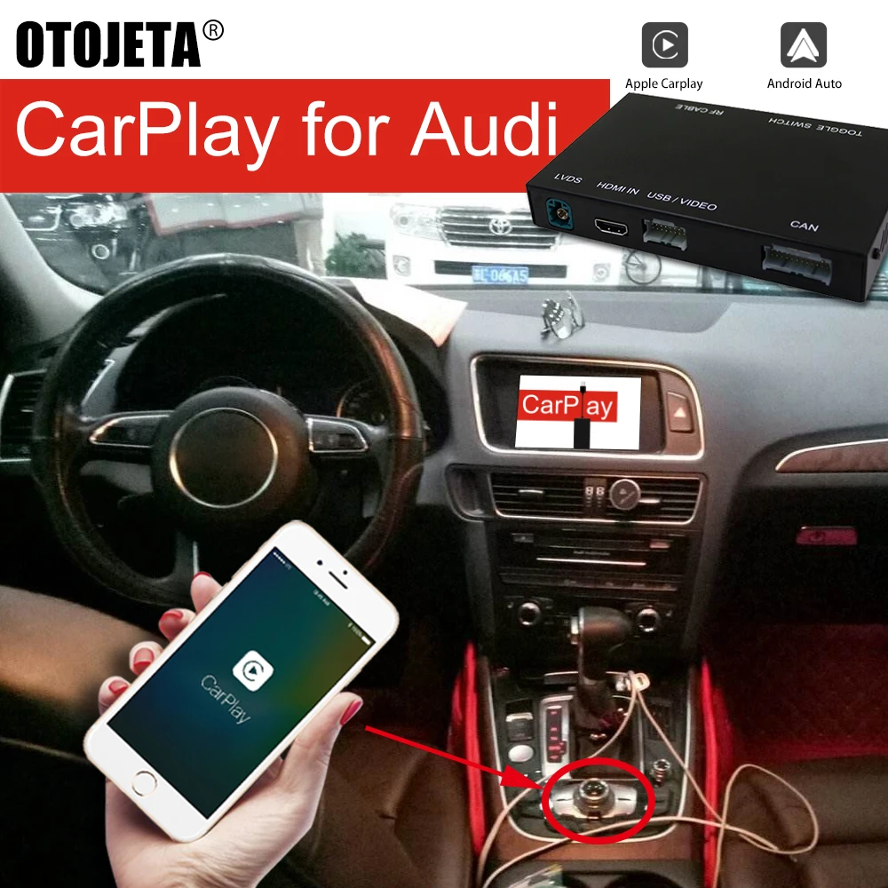 Обновленная автомобильная аудиосистема Airplay беспроводная Carplay Andriod авто для AUDI Q5