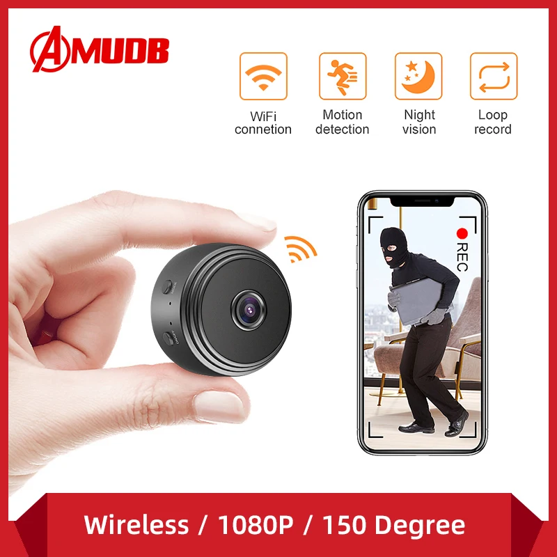 Мини IP камера AMUDB 1080P ночное видение|Камеры видеонаблюдения| |