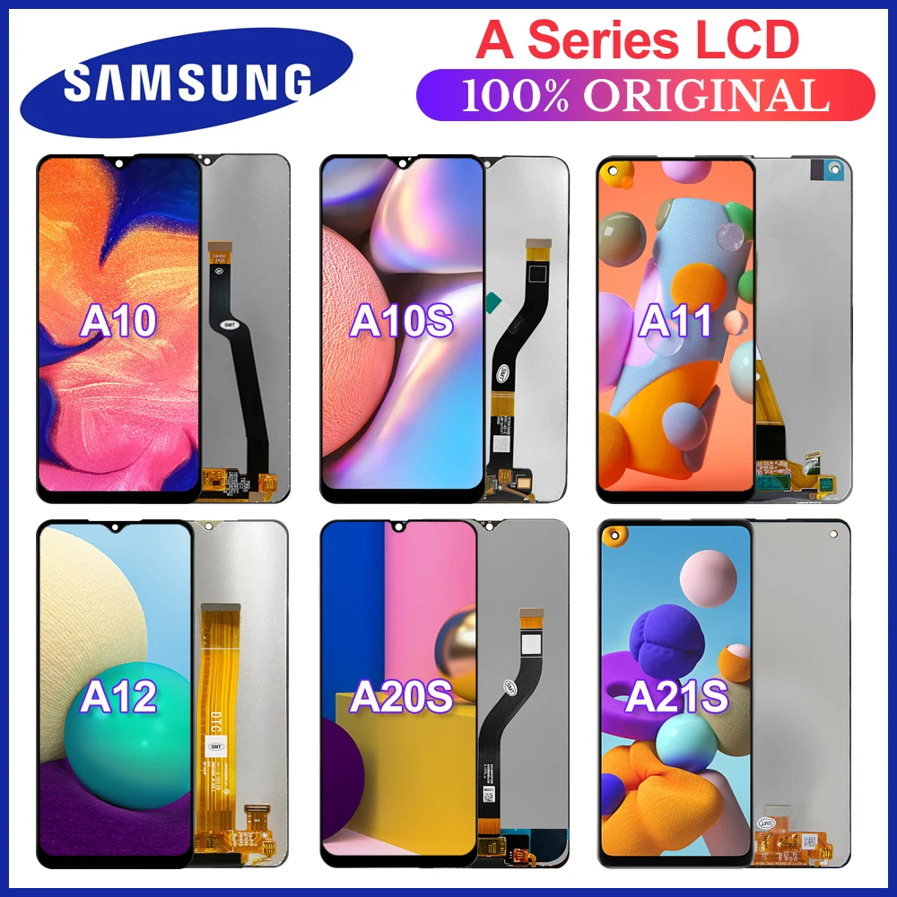 100% Оригинальный ЖК-дисплей для Samsung Galaxy A11 A12 A21s A217 сенсорный экран дигитайзер A10 A10s