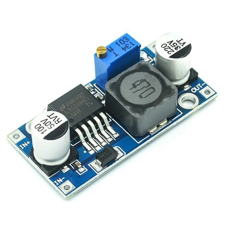 

100 Pcs DC- DC LM2596 Converter Module Adjustable Step Down Power Module 3A Step Down Converter for Computers