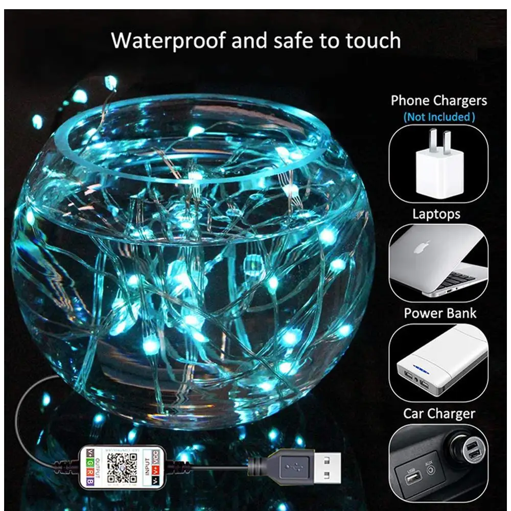 Сказочная светодиодная гирлянда s 20 200 светодиосветодиодный 2/5/10/20 м|Светодиодная