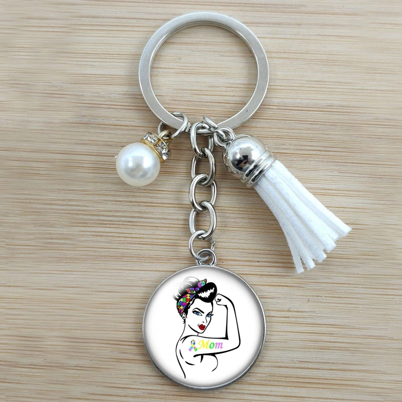 Новый цвет стеклянный подвесной брелок для ключей аксессуары | Украшения и