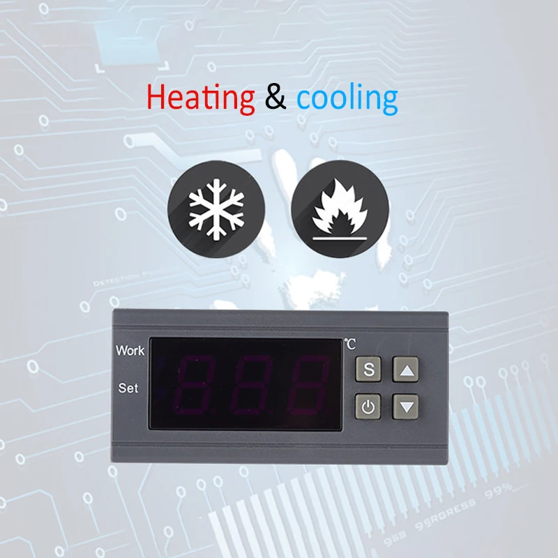 220V 110V 12V 24V Digital Temperature Controller With Probe Thermostat Thermoregulator for Aquarium Incubator Water Heater Temp |