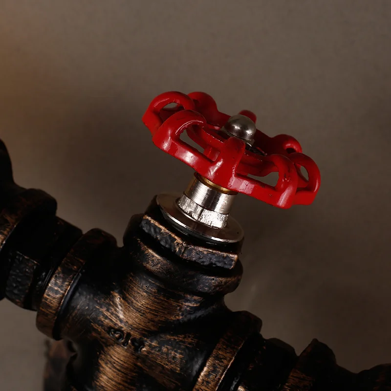 

Nordic Loft Style Industrial Water Pipe Lamp Vintage Wall Light For Home Antique Bedside Edison Wall Sconce Indoor Lighting