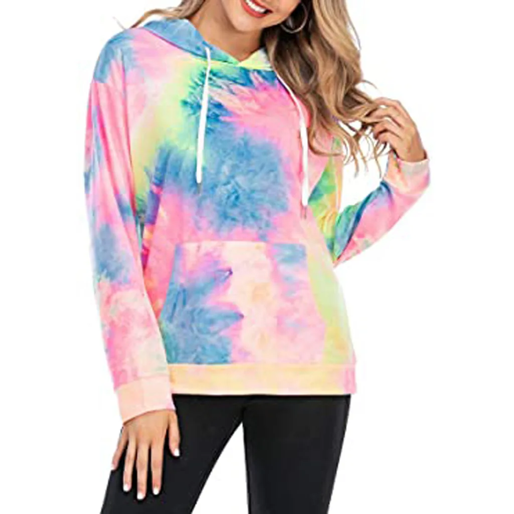 2020 модная женская толстовка большого размера с длинным рукавом и галстуком