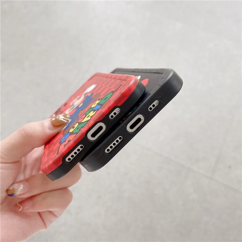 Super Mario Phone Case for IPhone 7 / 8 Plus X XS XR Max 11 12 Pro /Cute Cartoon Anti-fall Silicone | Дом и сад