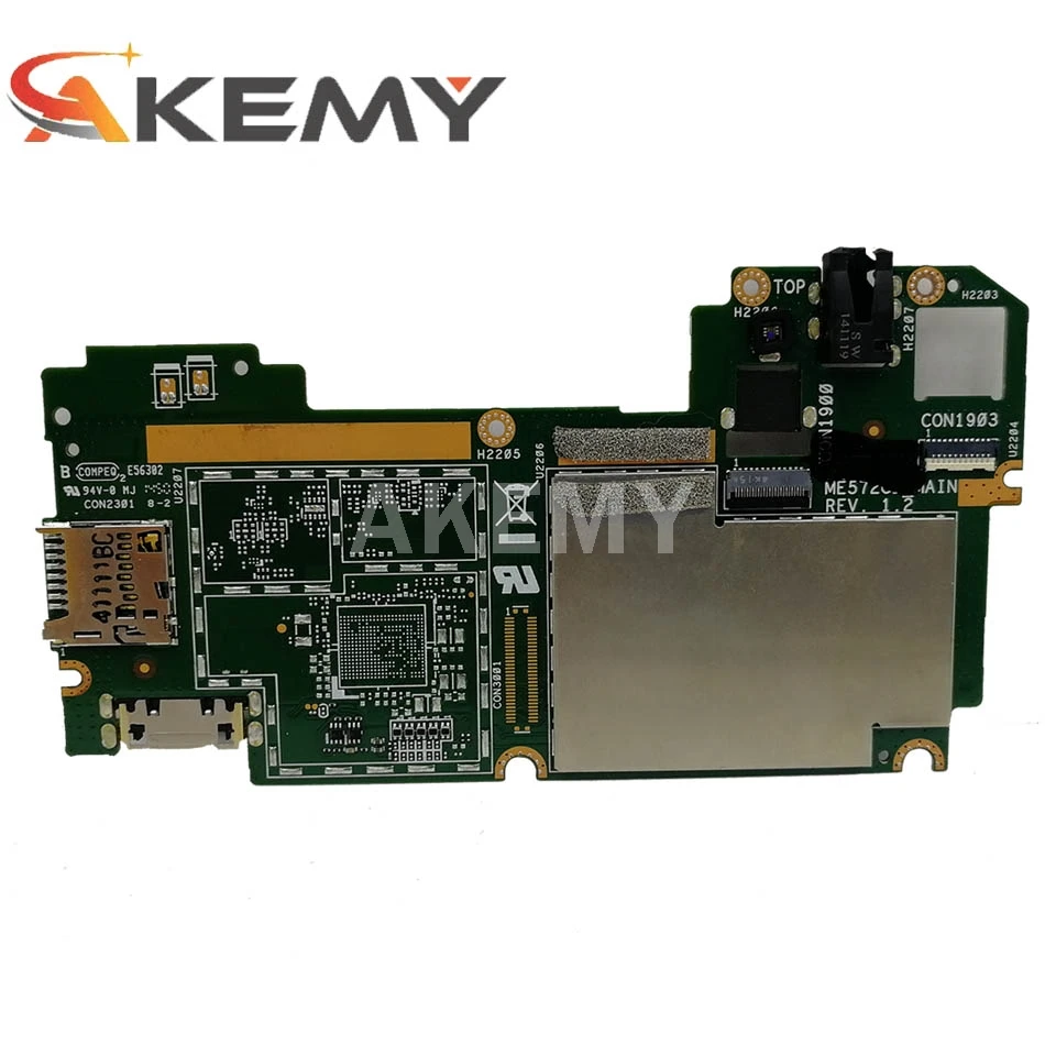 

Akemy ME572C MAIN_BD._2G/Z3560 R1.2 (16G) MainBoard For ASUS ME572C ME572 Tablets Motherboard Logic Board 60NK0070-MB1100