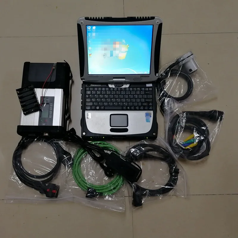 Лучший Супер MB Star C5 SD с б/у диагностический ноутбук CF 19 4G I5 Toughbook и 320 Гб HDD