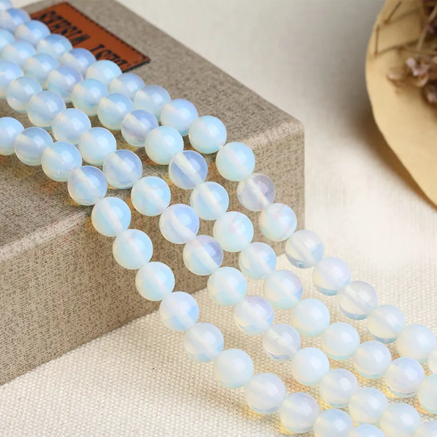 Оптовая цена Камень Опал Кристалл Свободные Круглые бусины для изготовления