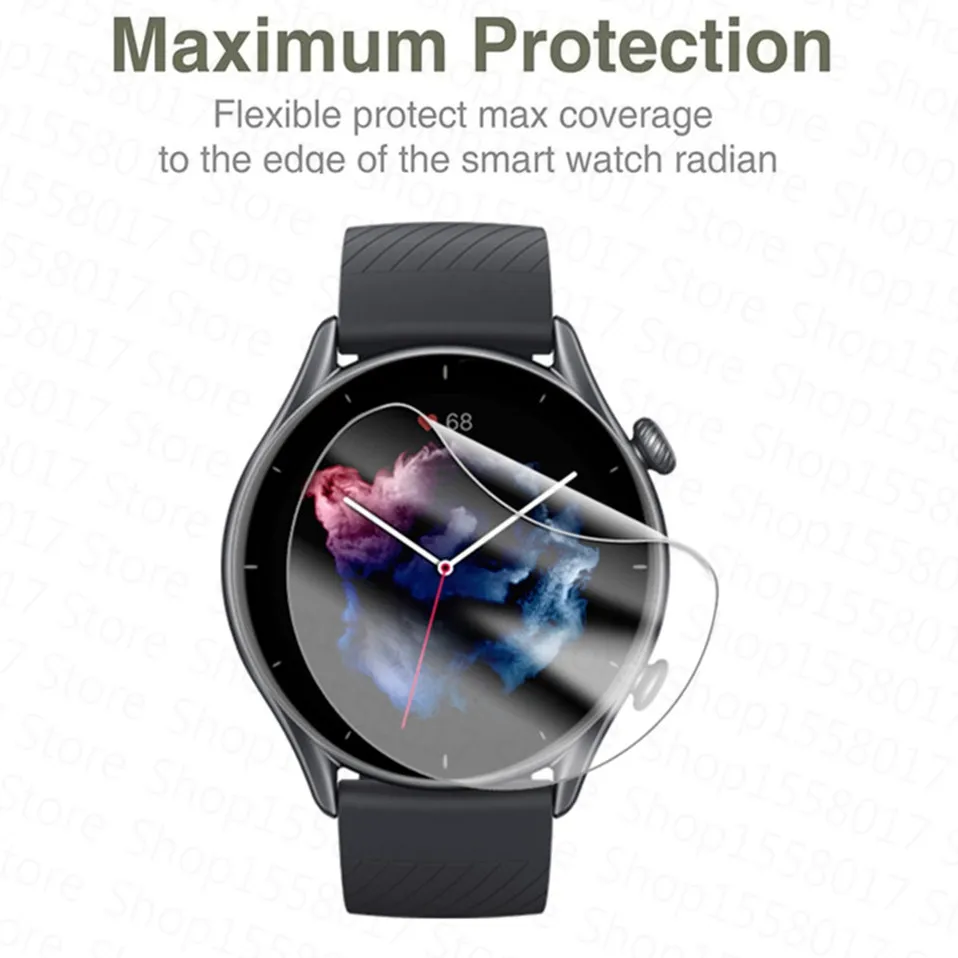 Гидрогелевая защитная пленка 3 шт. для Xiaomi Huami Amazfit GTR Pro полное покрытие Защита