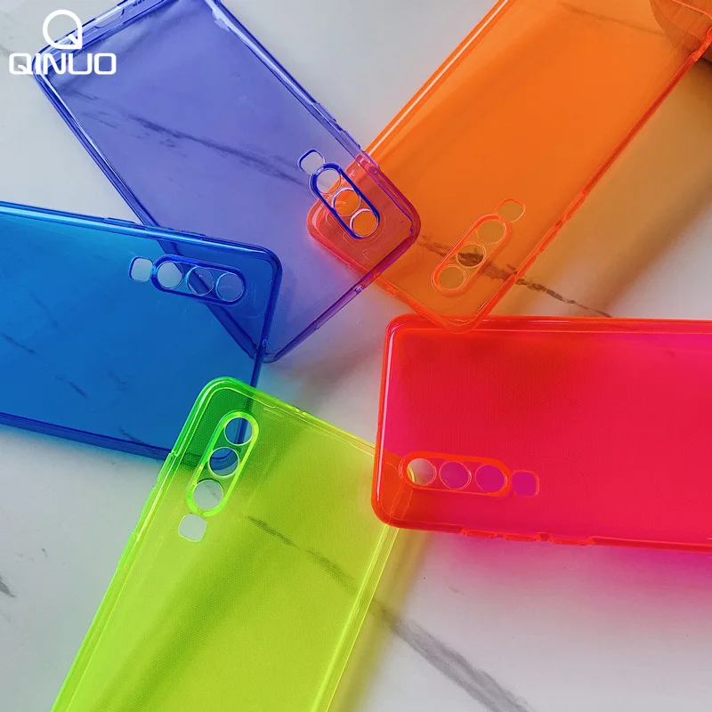 Флуоресцентная камера защитный чехол для телефона Huawei P40 Pro P20 P30 Lite Mate 30 Honor 20 Nova 7 5