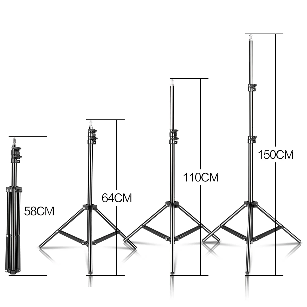 150cm/59inch Photography Tripod Light Stand With 1/4" Screw For Brithday Party Meeting Travel Wedding