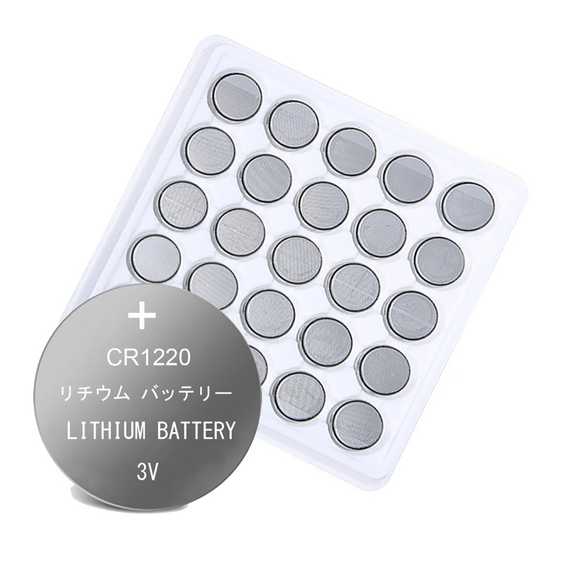 

25pcs CR1220 CR 1220 ECR1220 GPCR1220 BR1220 LM1220 DL1220 3V Lithium Battery For Watch Remote Button Cell Batteries