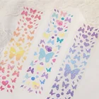 Южная Корея Ins лазерный Бабочка стены стикеры сделай сам творческий простой ручной расходных материалов сверкающие декоративные наклейки, Канцтовары