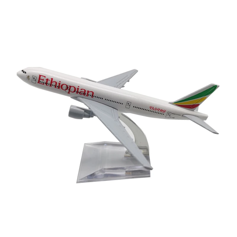 

16CM Airplanes Ethiopian Airlines Boeing B777 Plane Aircraft Metal Plane Model Toys Collection Kids Gifts