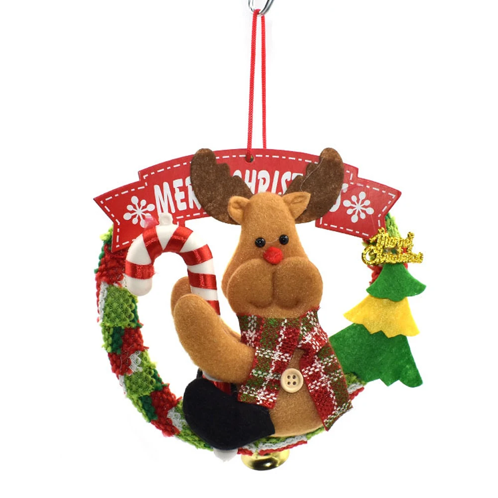 

Waylike New Christmas Cloth Art Character Plate Door Hanging Creative Cartoon Doll Small Door Hanging Christmas Decoration Decor