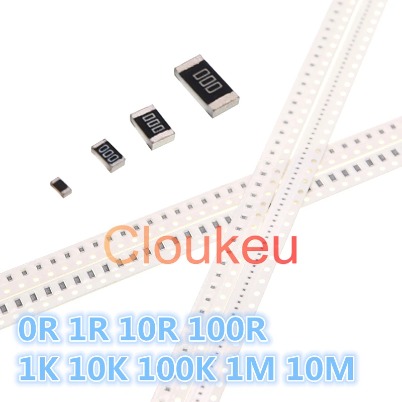 0402 0603 0805 1206 1210 1812 2010 2512 1% 5% чиповый резистор 0R 1R 10R 100R 1K 10K 100K 1M 10M Ом | Строительство и