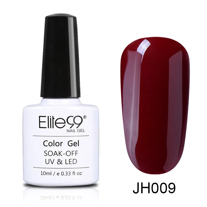 JH009 Elite99 лак для ногтей винно-Красного цвета серия Гель лак для ногтей отмачиваемый матовый эффект УФ гель Гибридный лак Полупостоянный маникюр - Цвет: JH009