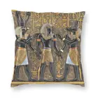 Роскошный чехол для подушки в стиле древнего Египта, Бога, Хоруса и Анубиса, полиэстеровый чехол для подушки Фараона для гостиной