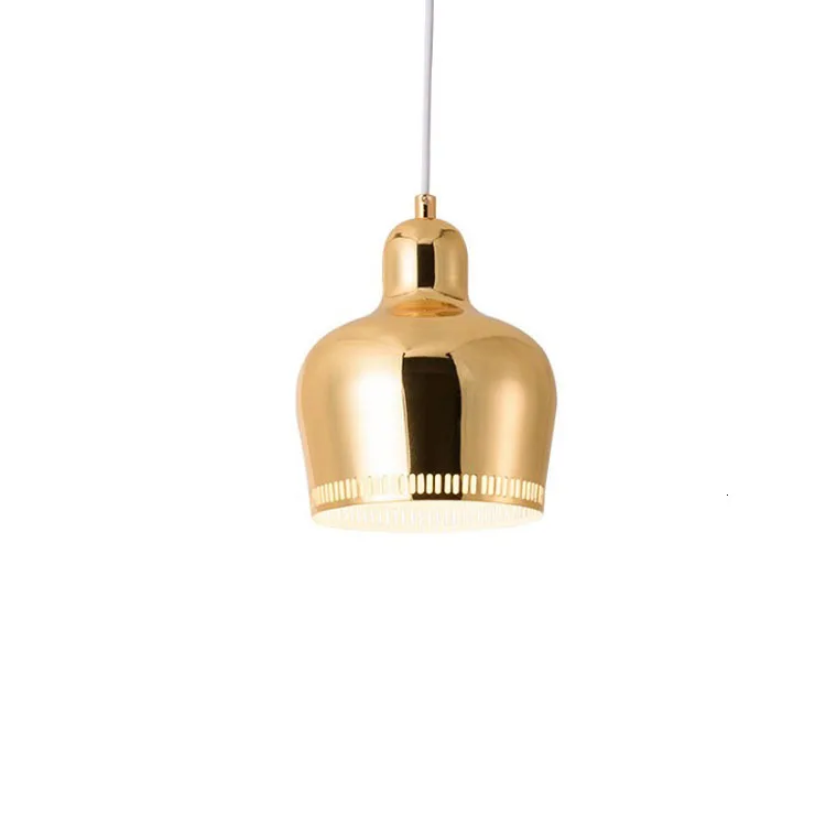 Denmark Nordic Artek Finnish Alvar Aalto Admiralty Bell Pendant Lights Bedroom Metal Luster LED Lamp Dining Room Bar De Fixtures