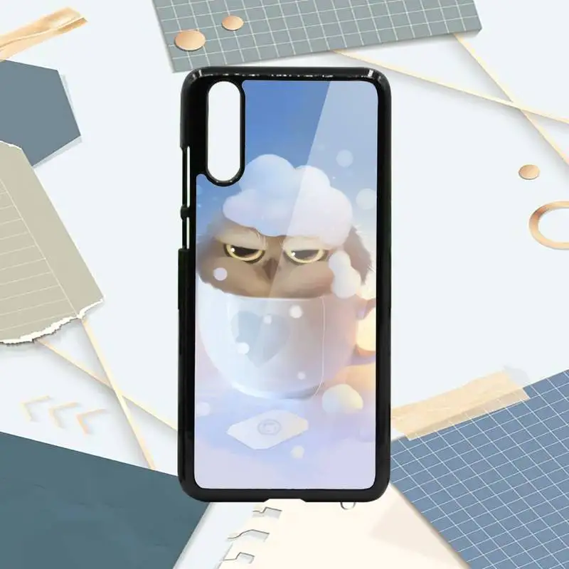 

Animal Night Owl Lovely Phone Case PC For Samsung galaxy S note 8 9 20 10 e lite2019 plus pro ultra