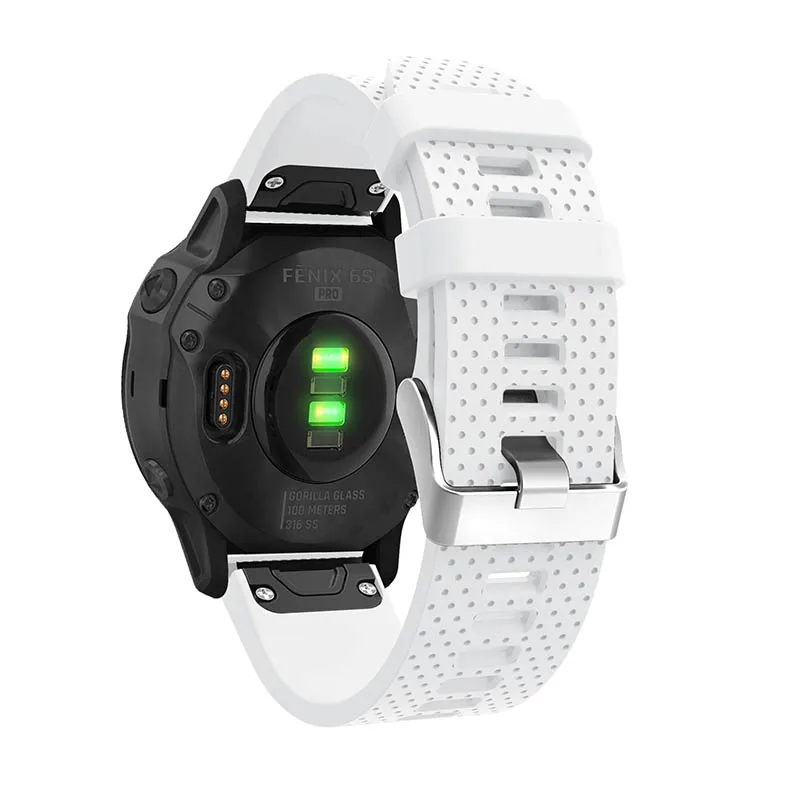 20 22 26 мм для Garmin Fenix 6S 6 6X Pro 5S 5 5X Plus удобный силиконовый ремешок смарт-аксессуары быстросъемный ремешок для часов