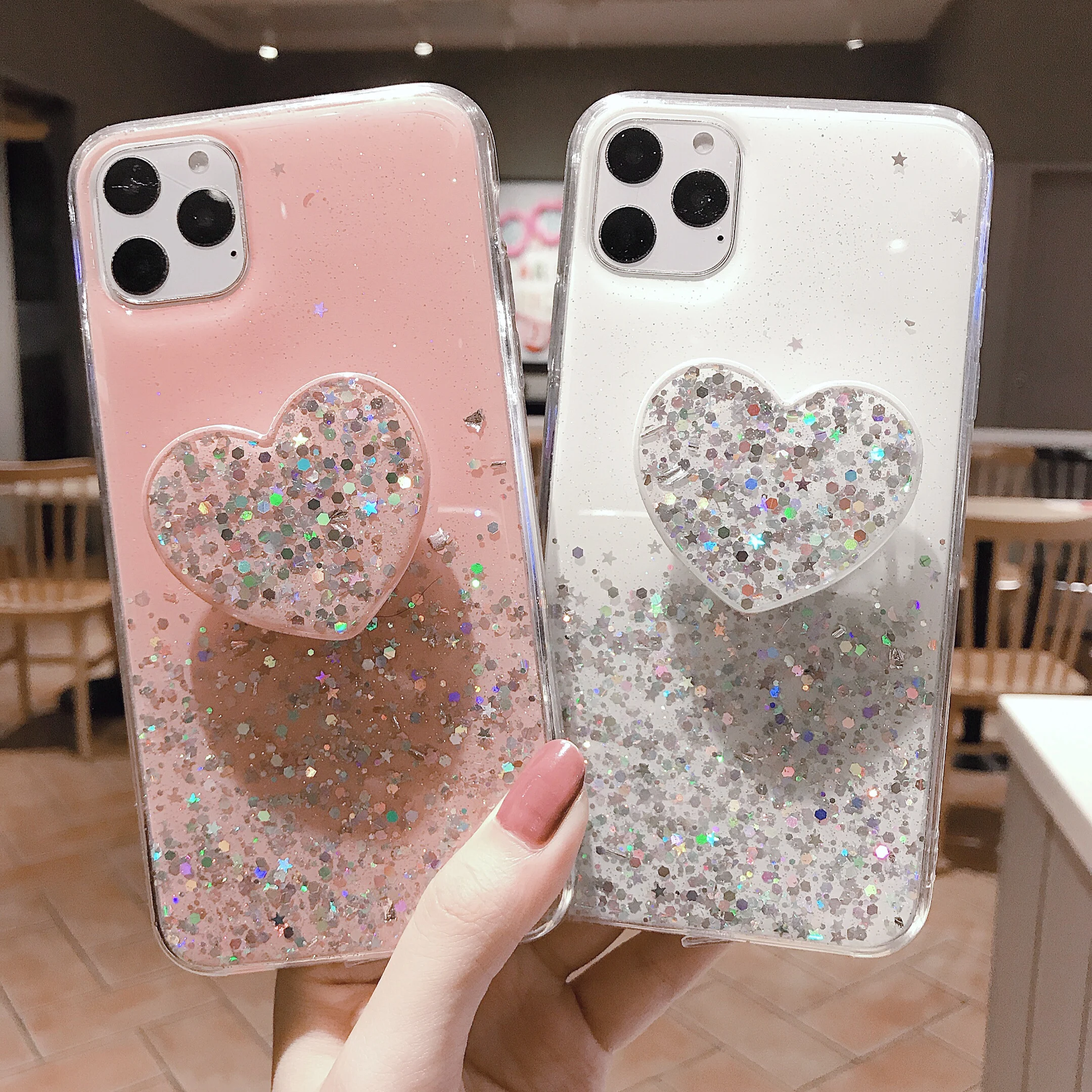 Чехол с блестящими звездами для iPhone 11 11Pro Max X XR XSMAX 7 8 6 6splus мягкая задняя крышка из