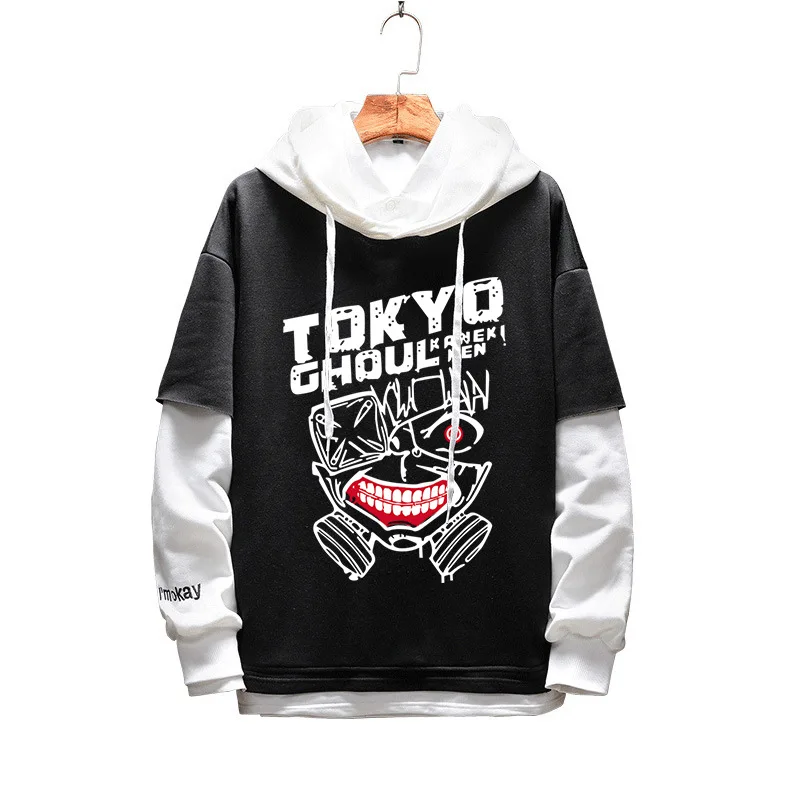 

Anime Tokyo Ghoul Ken Kaneki Sweatshirts Cosplay Costume Hoodies 3D Classic Men Women Hoodie Clothing Fake Hip Hop Two Piece