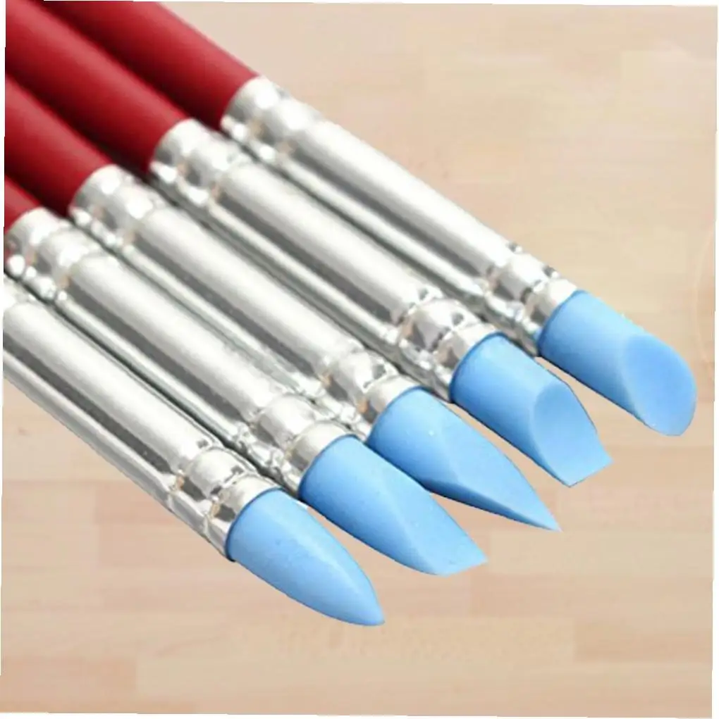 Глина формирующий моделирующий инструменты для вытирания резиновый наконечник