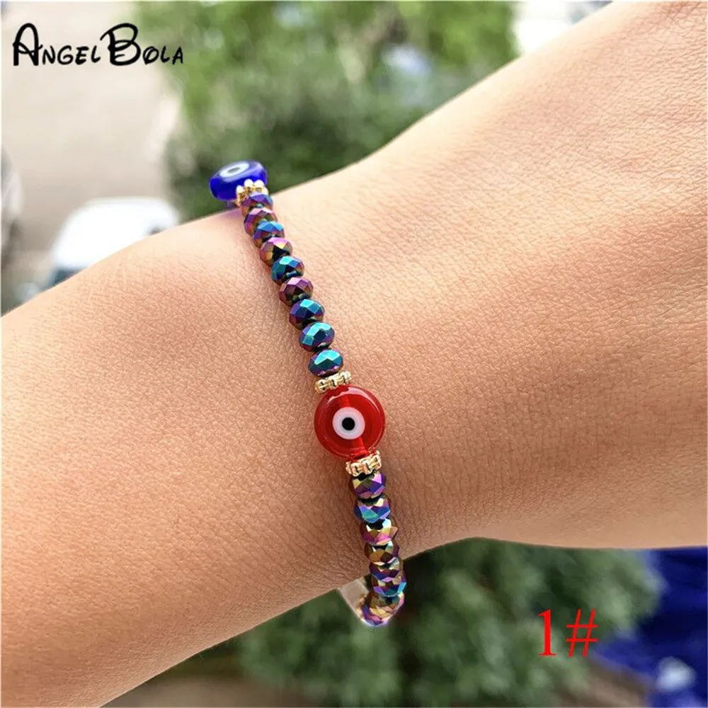 Новинка 2020 модный многоцветный мужской браслет от сглаза Модный классический