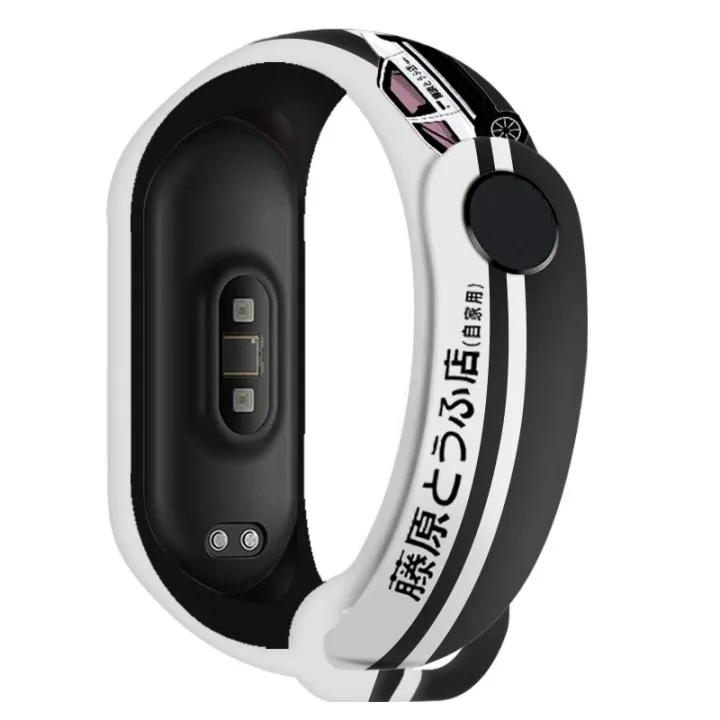 JP Аниме иниме D AE86 Fujiwara магазин тофу смарт-браслет для Xiaomi Mi Band 5 6 силиконовый