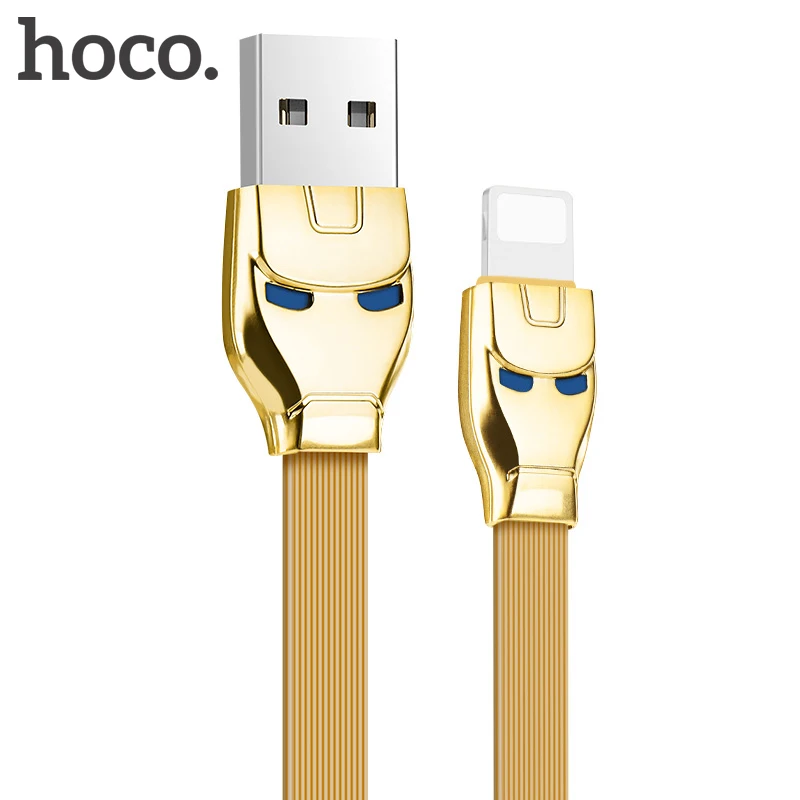 HOCO usb кабель для Apple 2.4A быстрой зарядки данных желейное вязаное зарядное