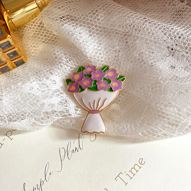

A Bunch Of Sunshine ~ Sweet, Fresh, Fashionable, Versatile Girl Daisy Flower Drop Glaze Enamel Brooch Pin Badge Girl