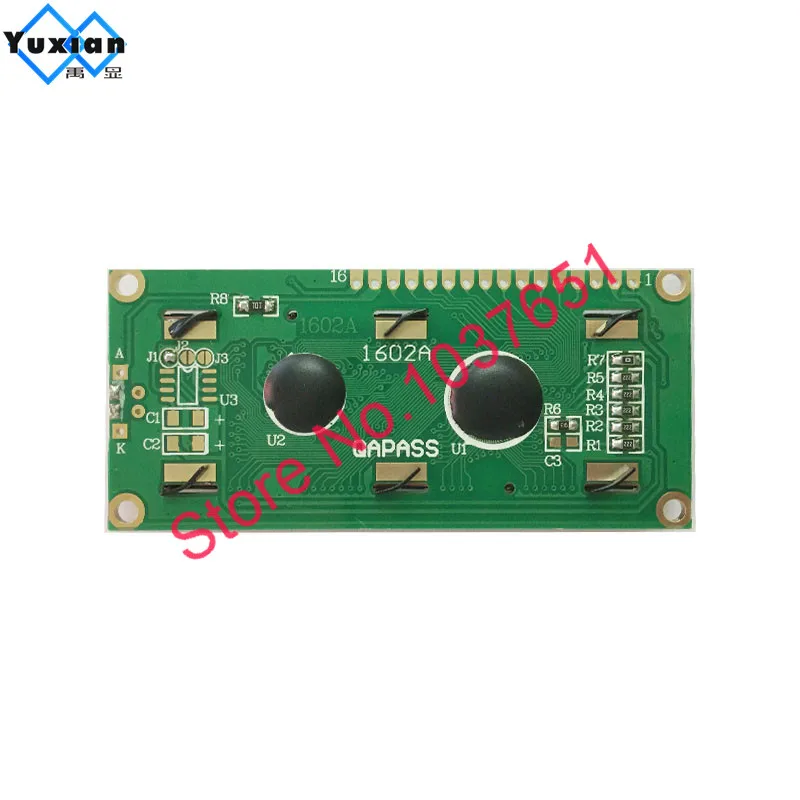 ЖК дисплей с буквами на русском и кириллическом языке 16 х2 1602 дюйма 5 В зеленый